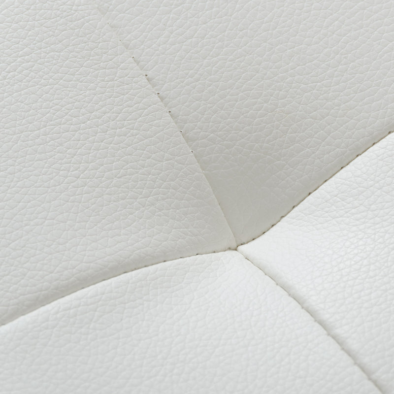 Click - Modern White Leatherette Dining Chair (Set of 2)