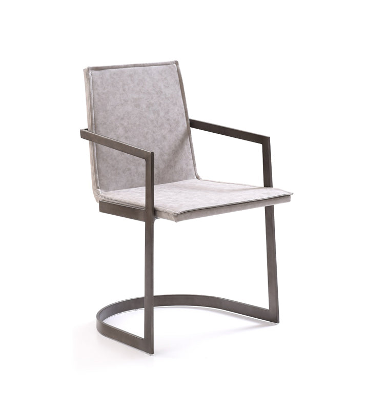 Jago - Modern White Wash Grey Dining Chair