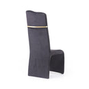 Modrest Sapphire Modern Black & Gold Dining Chair (Set of 2)