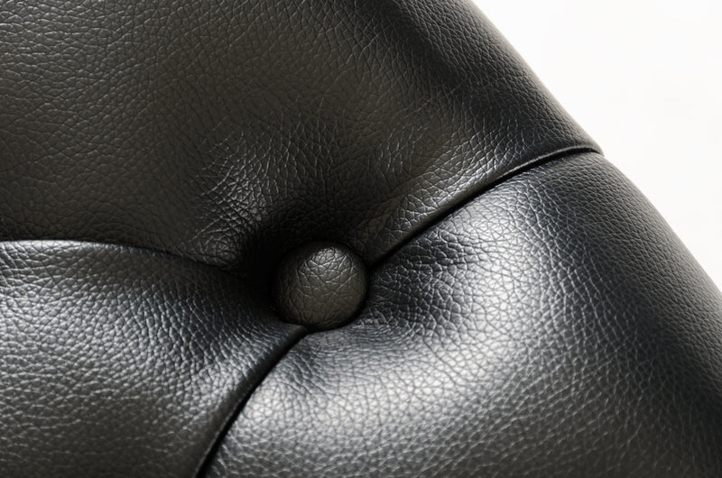 Modrest Silvie Modern Black Leatherette Dining Chair