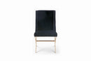 Modrest Alexia Modern Black & Rosegold Dining Chair