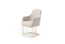 Modrest Tyler - Modern Grey + Gold Dining Chair