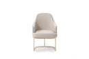 Modrest Tyler - Modern Grey + Gold Dining Chair