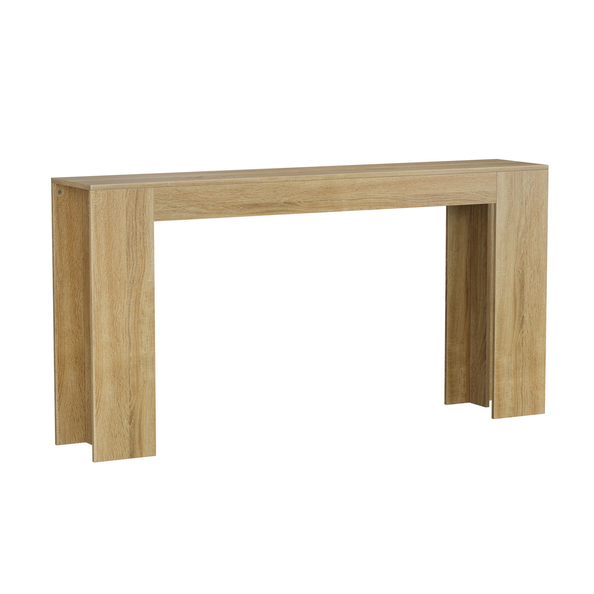 Farmhouse Style Extra Long Walnut Console Table
