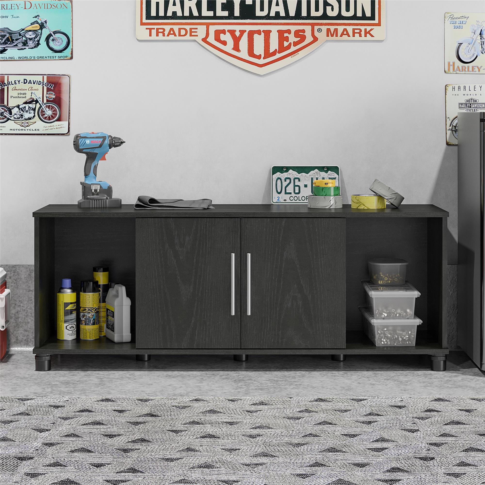 Systembuild Evolution Camberly - Shoe Storage Bench - Black Brown