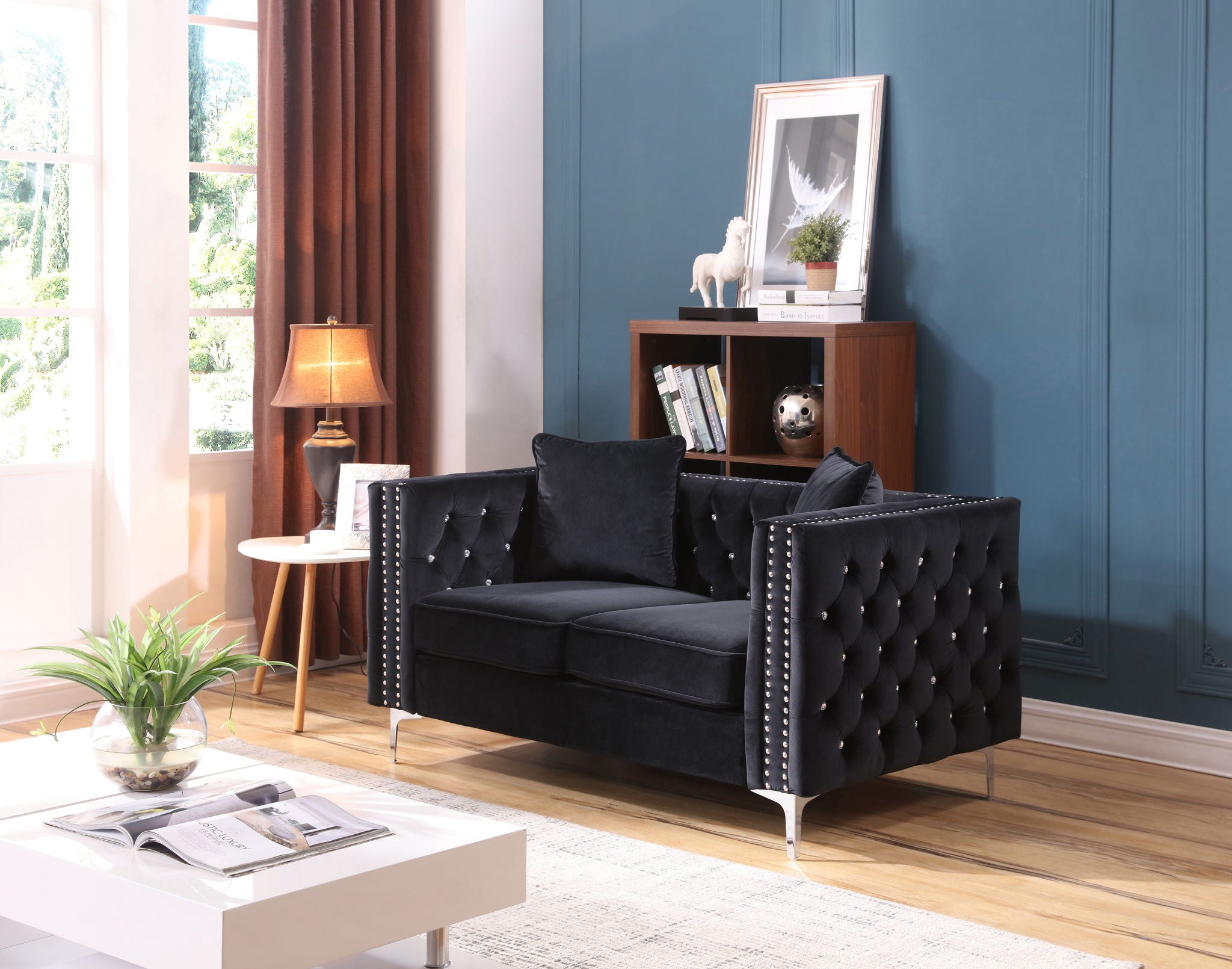 Elegant Track Arm Loveseat