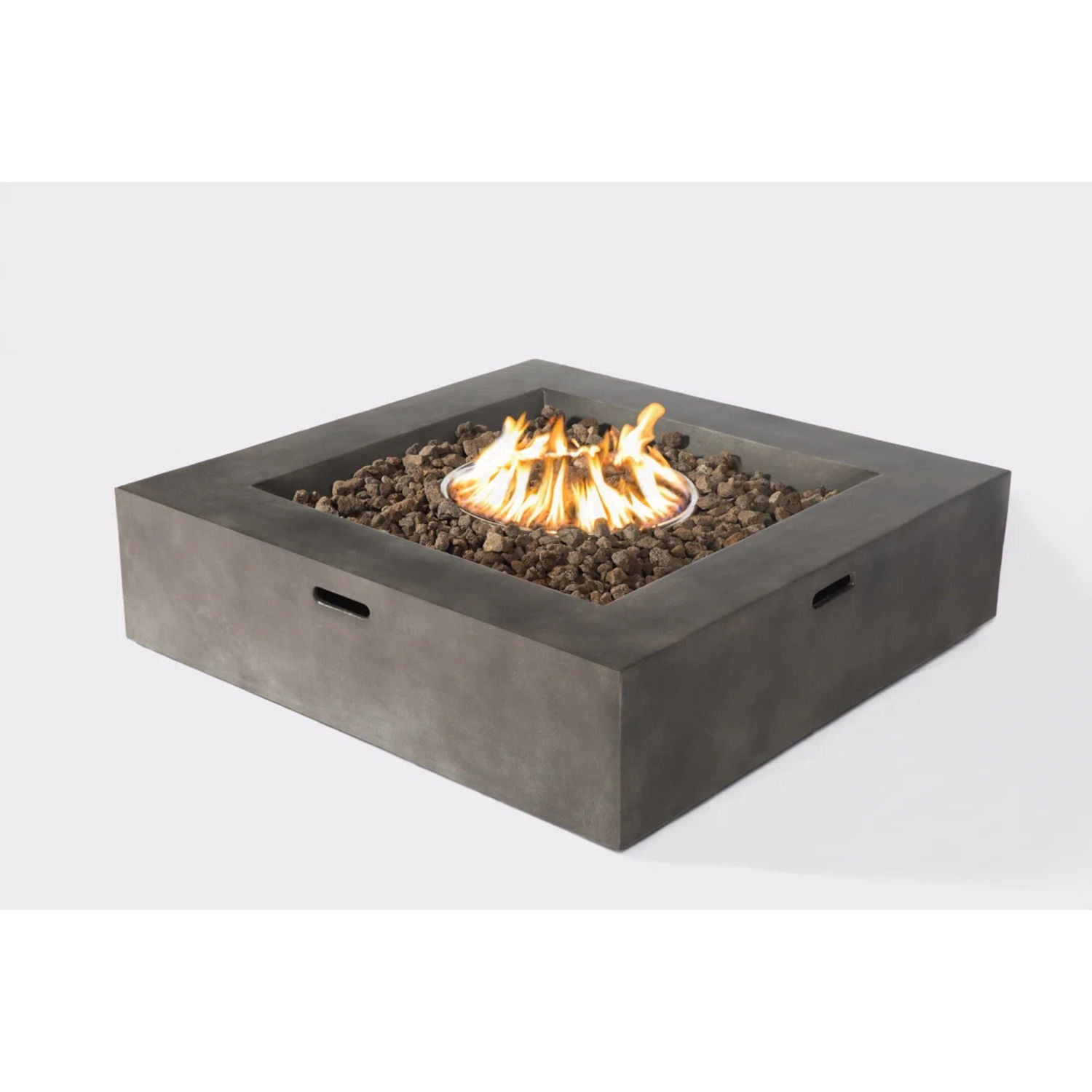 Contemporary Patio Seating Set With Fire Pit