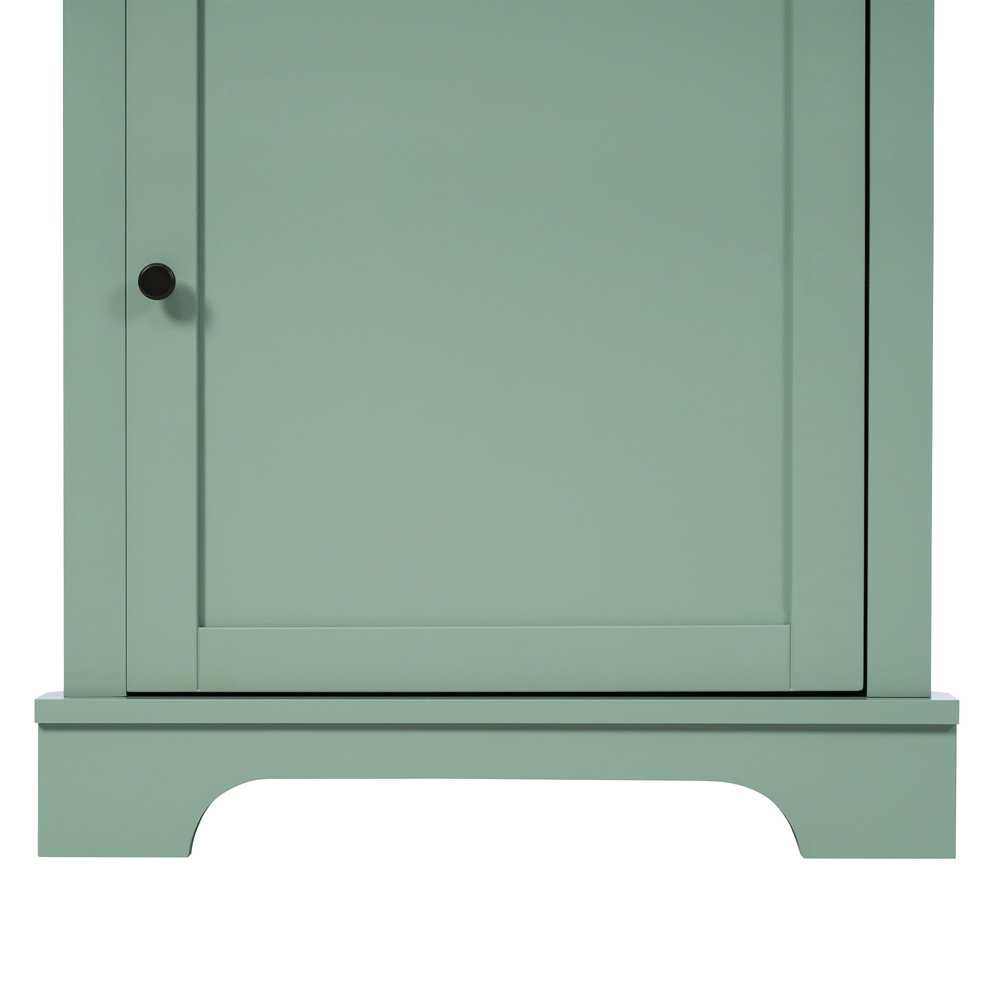 Tall Storage Cabinet With 3 Drawers And Adjustable Shelves For Bathroom