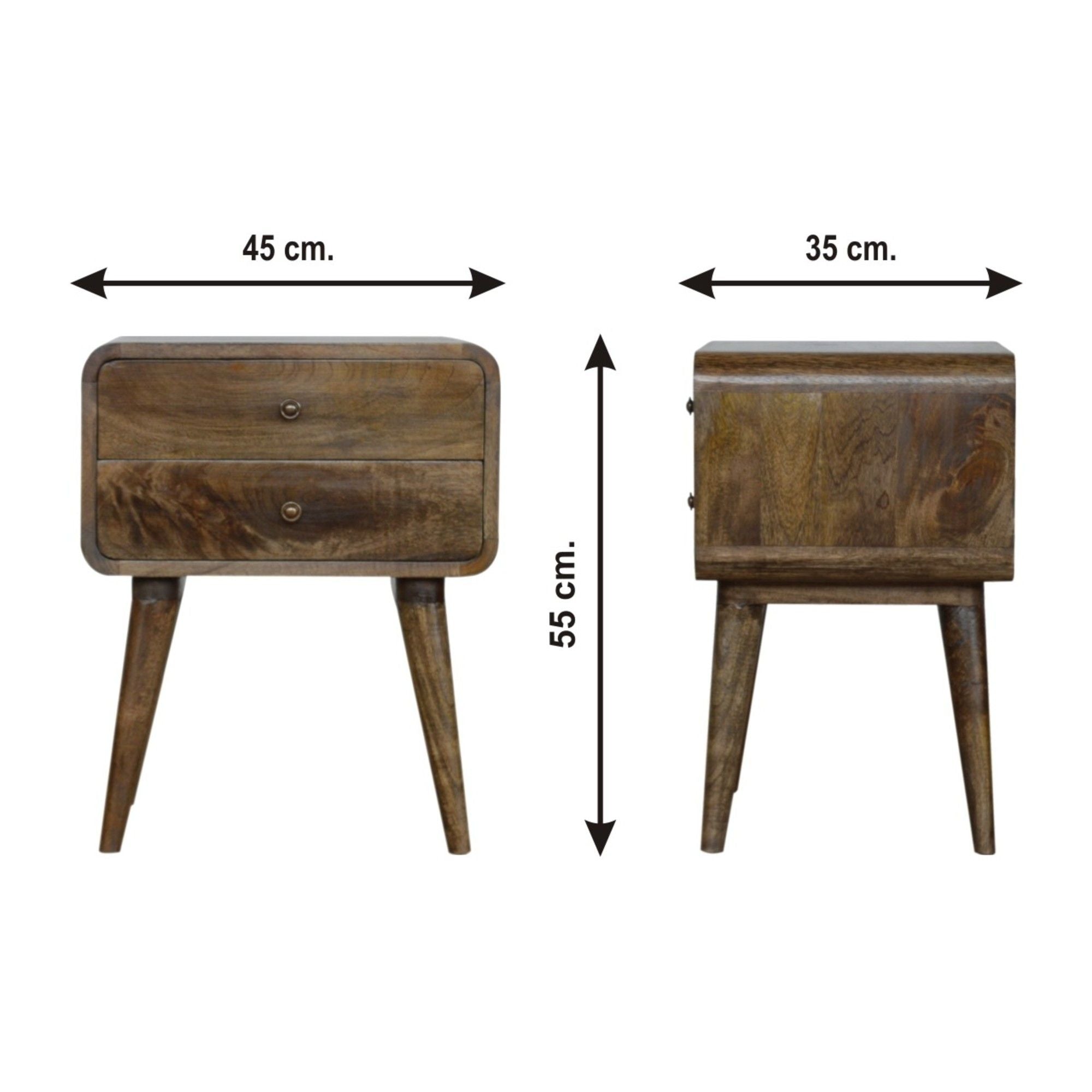 Curved Nightstand