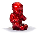 XD00584 Modern Red Baby Sitting Sculpture