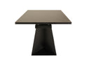 Modrest Baldwin - Modern Black Ceramic & Black Metal Extendable Dining Table