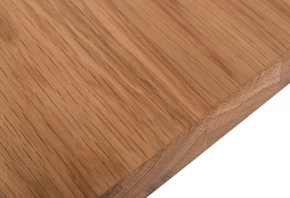 Modrest Barnum - Industrial Oak and Black Iron Live Edge Dining Table