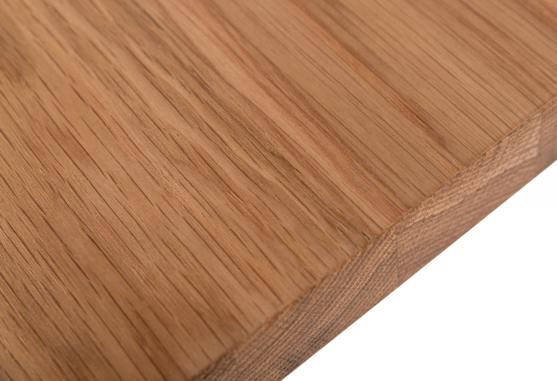 Modrest Barnum - Industrial Oak and Black Iron Live Edge Dining Table