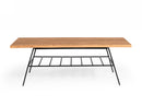 Modrest Barnum - Industrial Oak and Black Iron Live Edge Coffee Table