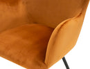Modrest Barrett - Modern Orange & Black Dining Chair