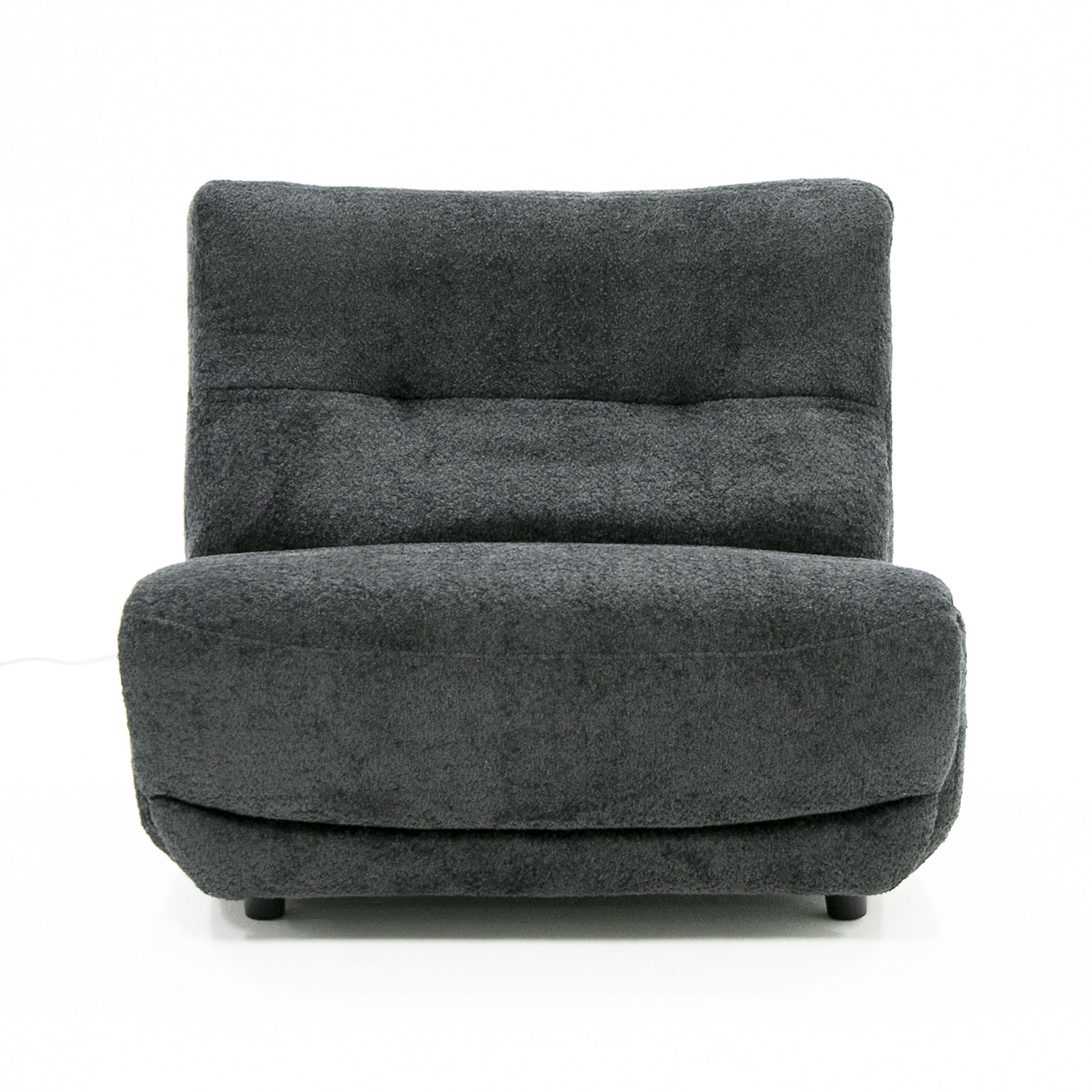 Divani Casa Basil - Modern Dark Grey Fabric Large Electric Recliner Chair