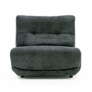 Divani Casa Basil - Modern Dark Grey Fabric Large Electric Recliner Chair