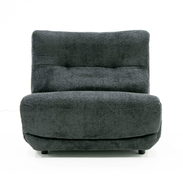 Divani Casa Basil - Modern Dark Grey Fabric Large Electric Recliner Chair