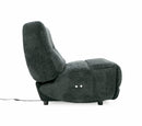 Divani Casa Basil - Modern Dark Grey Fabric Large Electric Recliner Chair