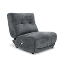 Divani Casa Basil - Modern Dark Grey Fabric Small Electric Recliner Chair
