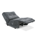 Divani Casa Basil - Modern Dark Grey Fabric Small Electric Recliner Chair