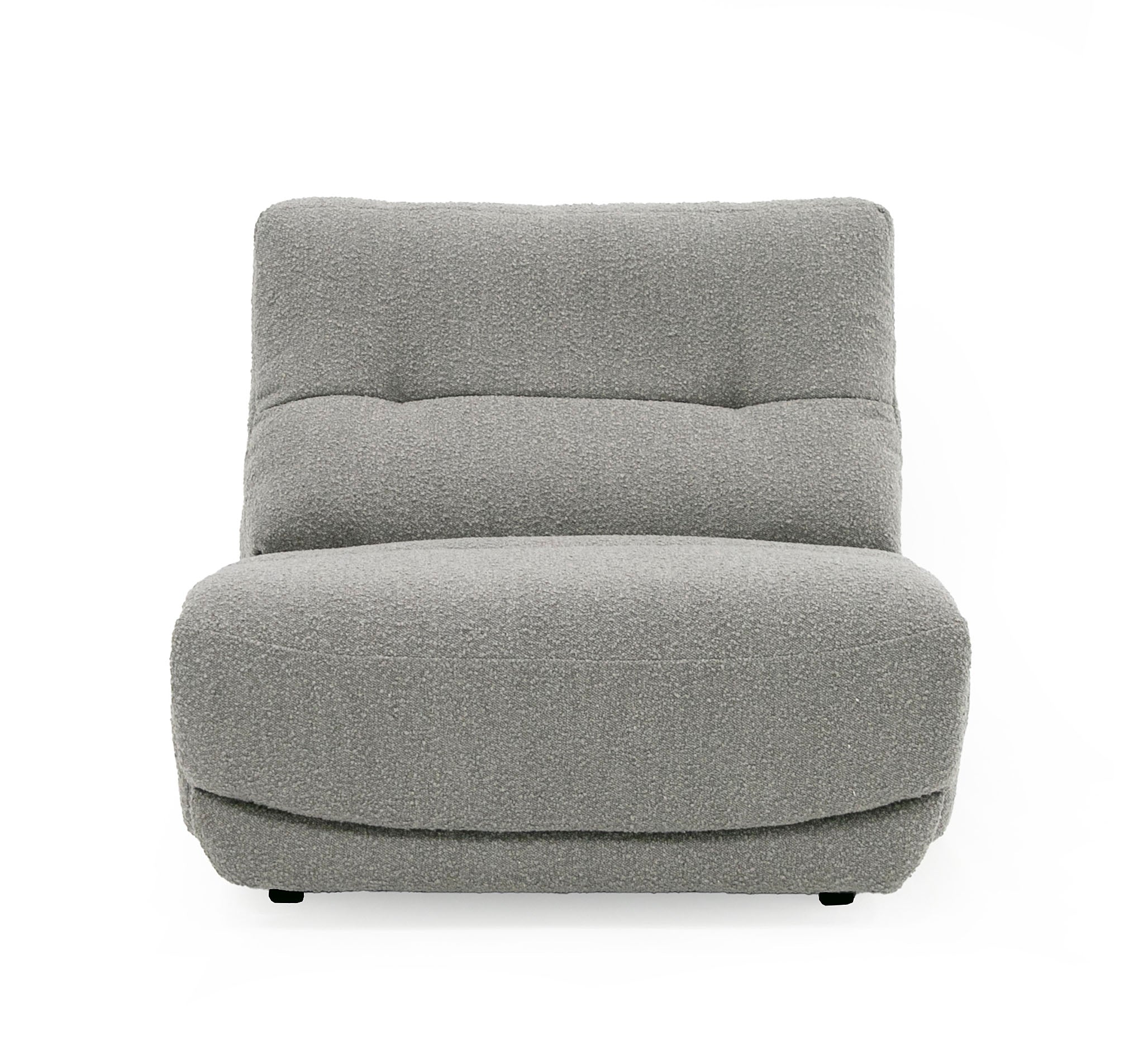 Divani Casa Basil - Modern Grey Fabric Large Electric Recliner Chair
