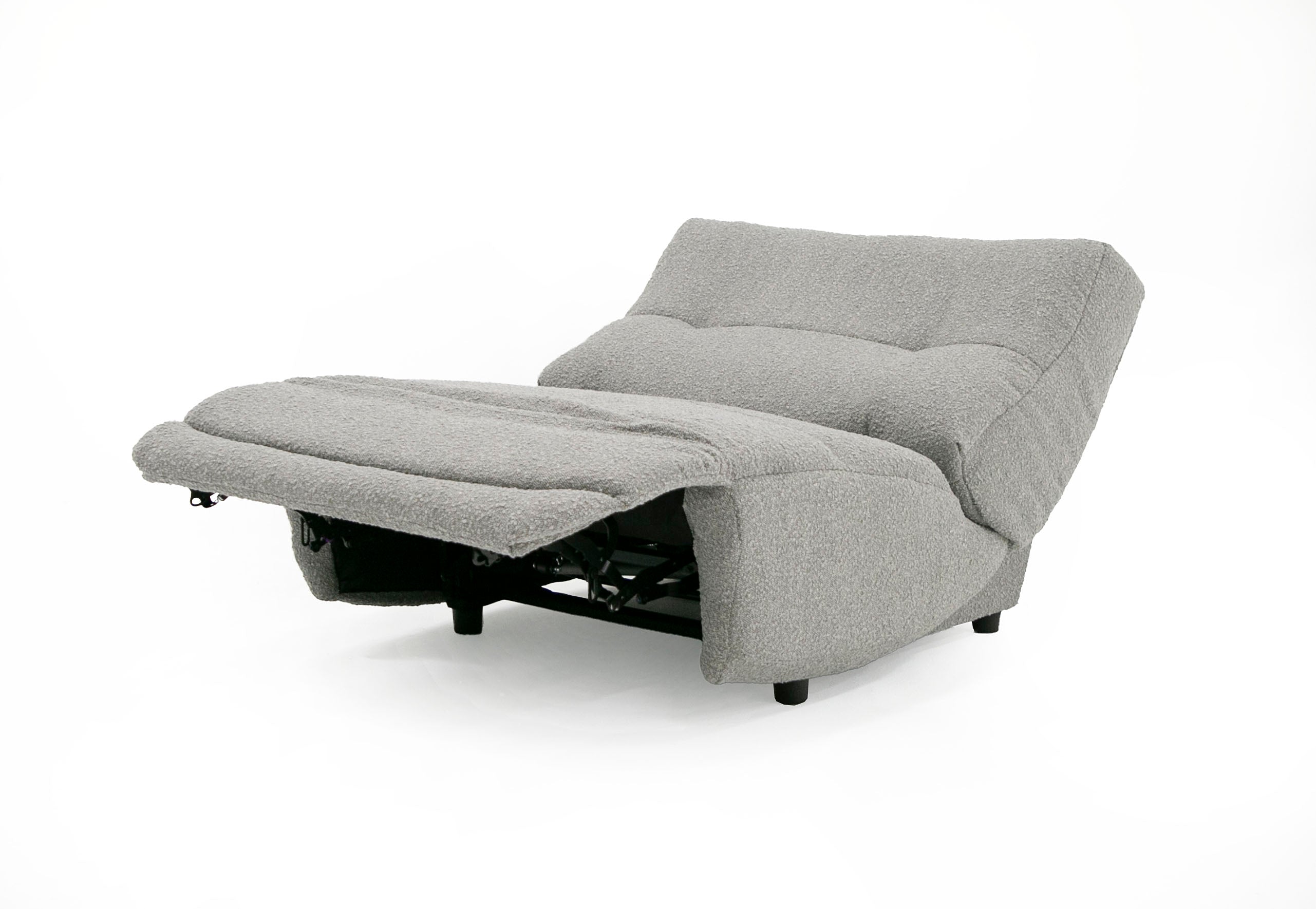 Divani Casa Basil - Modern Grey Fabric Large Electric Recliner Chair
