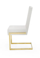 Modrest Batavia - Modern White & Gold Dining Chair (Set of 2)