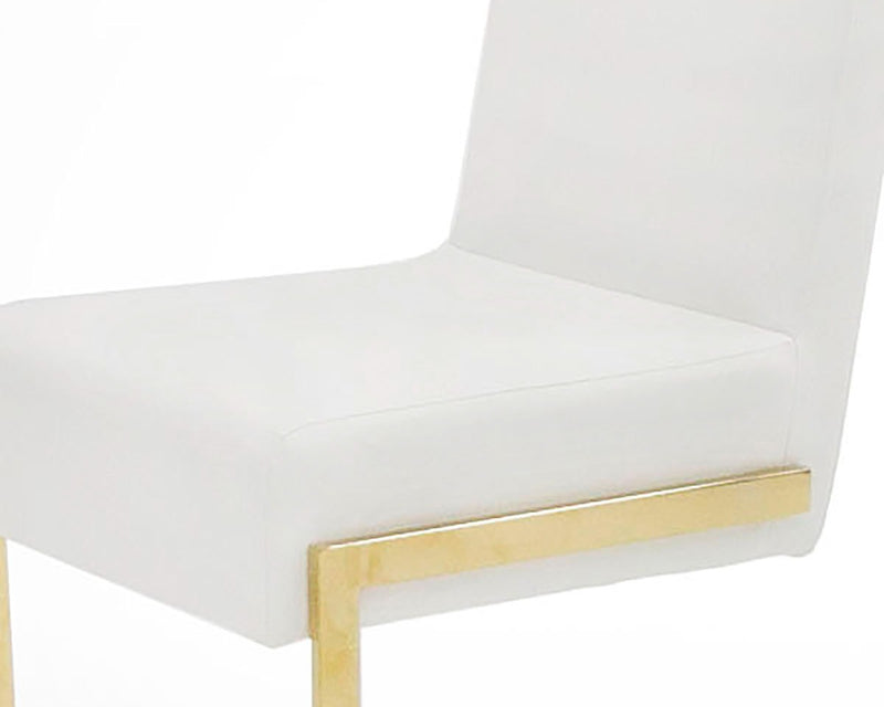 Modrest Batavia - Modern White & Gold Dining Chair (Set of 2)
