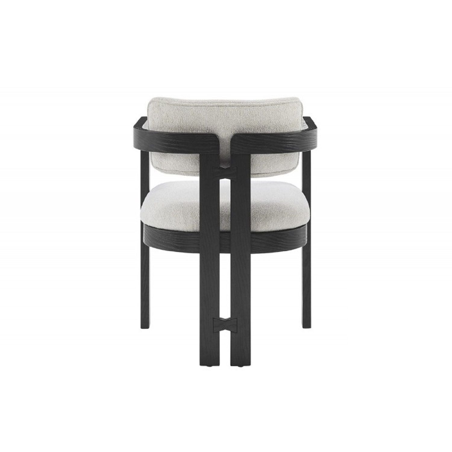 Upholstered Dining Armchair - Black
