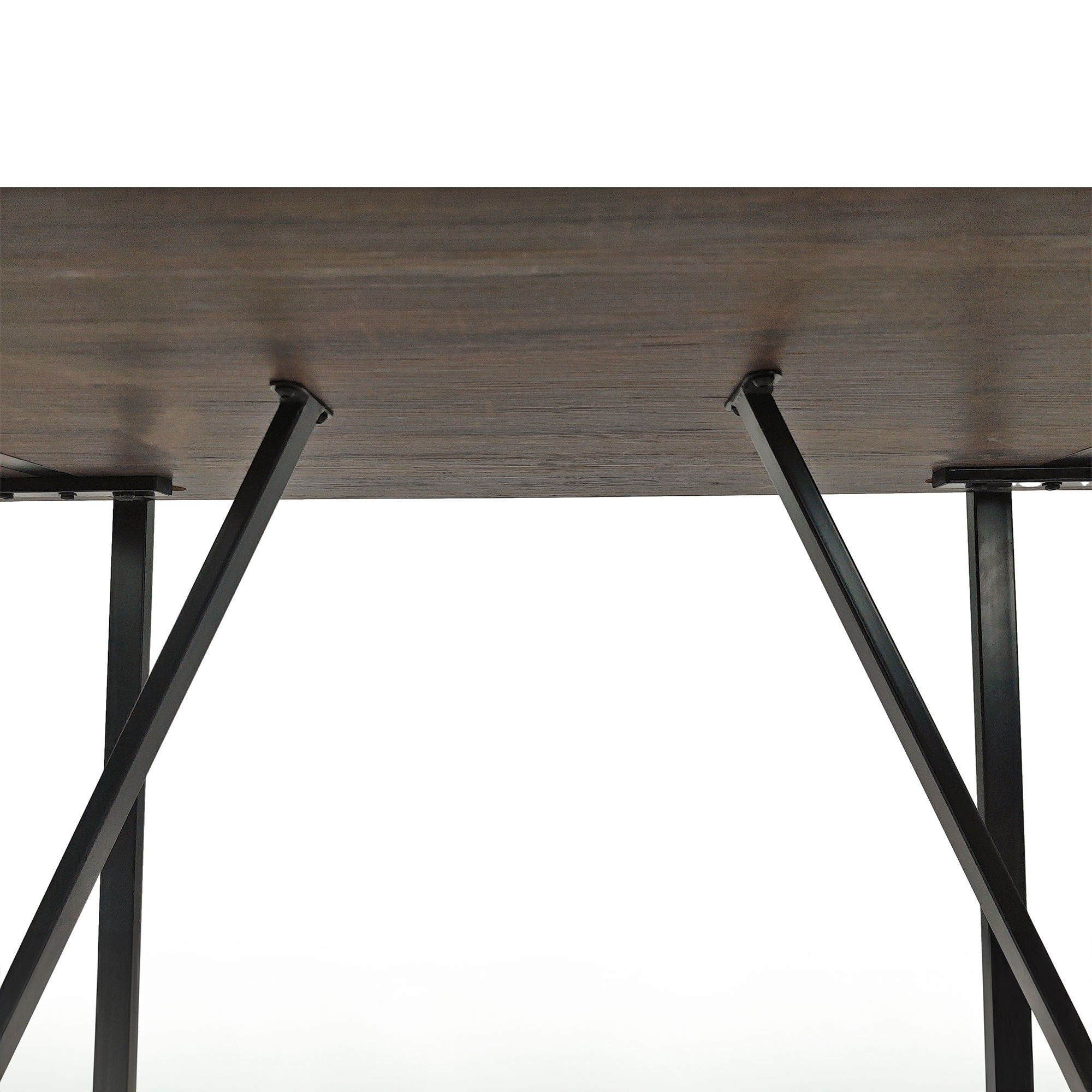 Modern Dining Table With Metal Legs For 4 - 6 Person