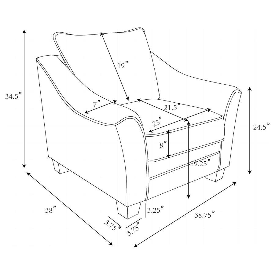 Tomkins - Boucle Upholstered Sofa Set