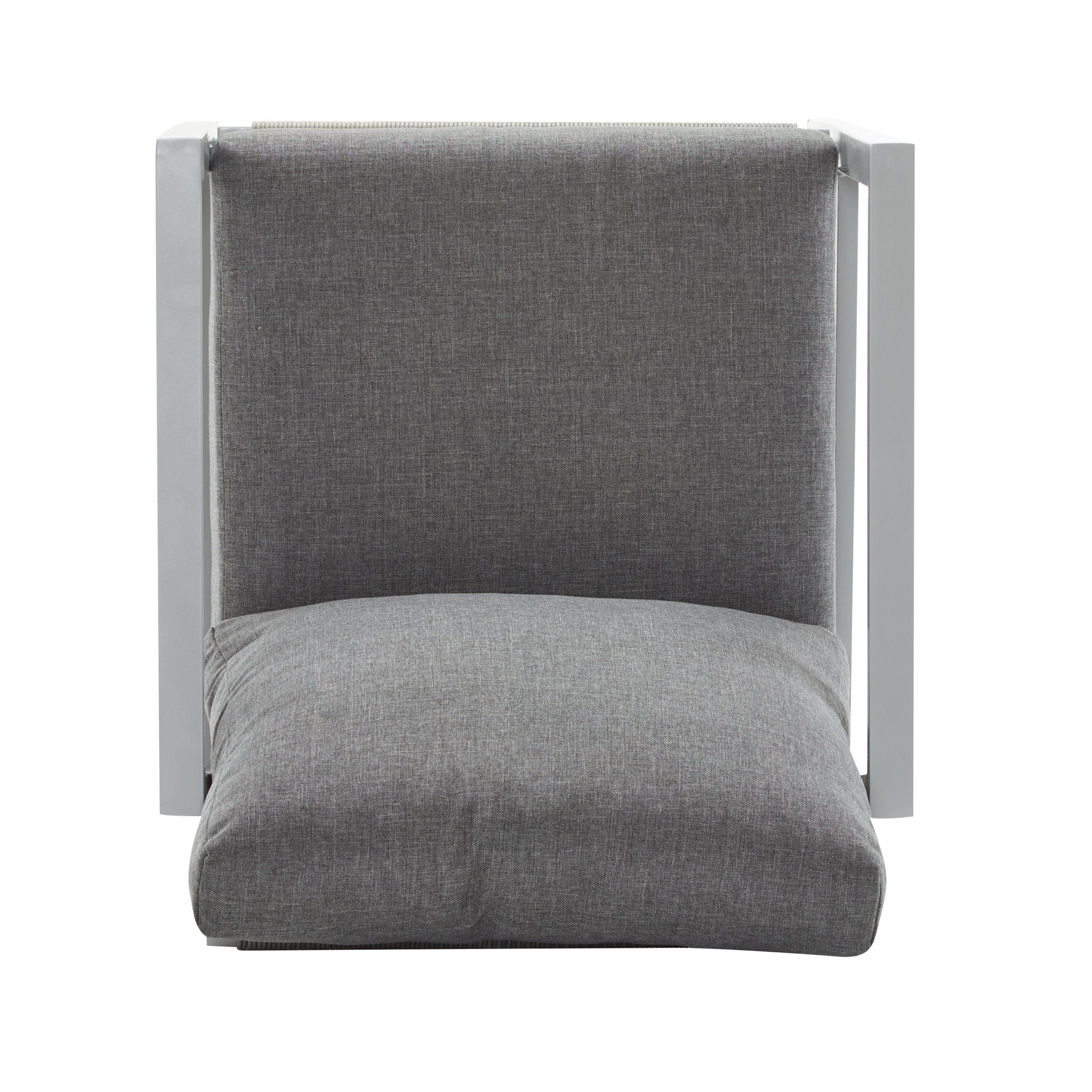 Modern Lounge Chair With Rope Accents And Cushions