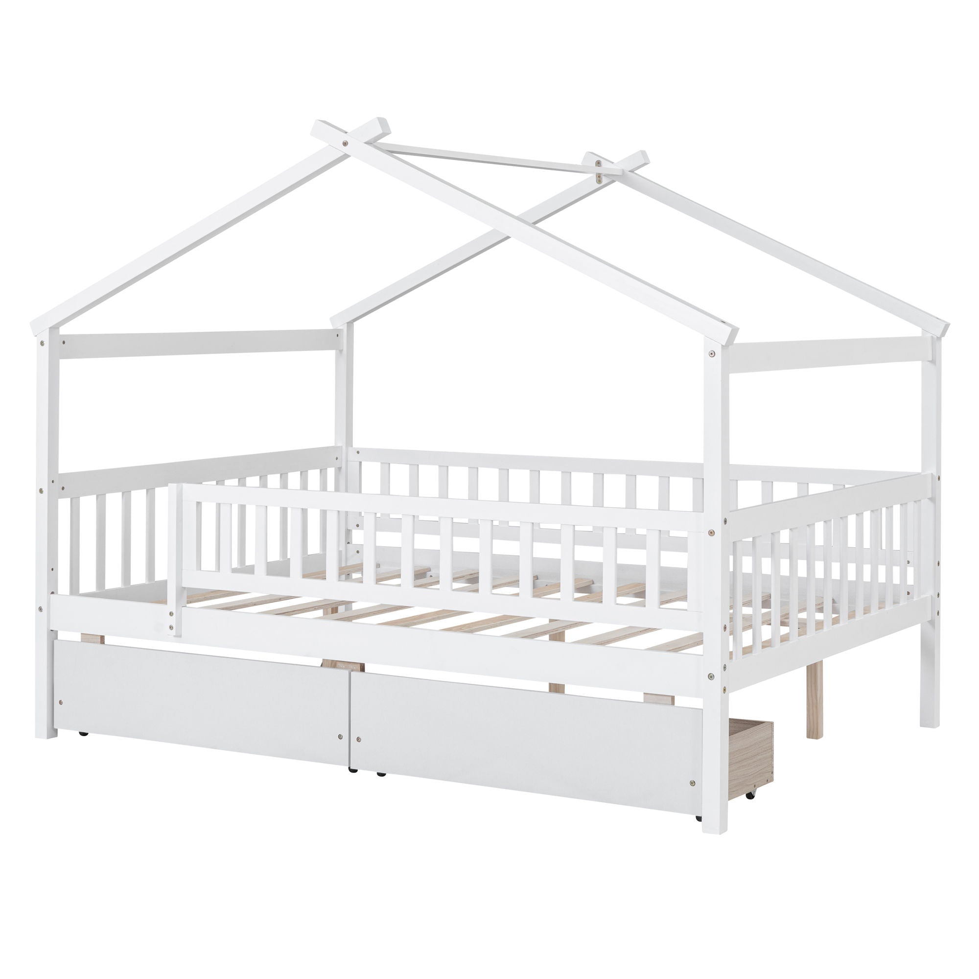 House Bed With 2 Drawers