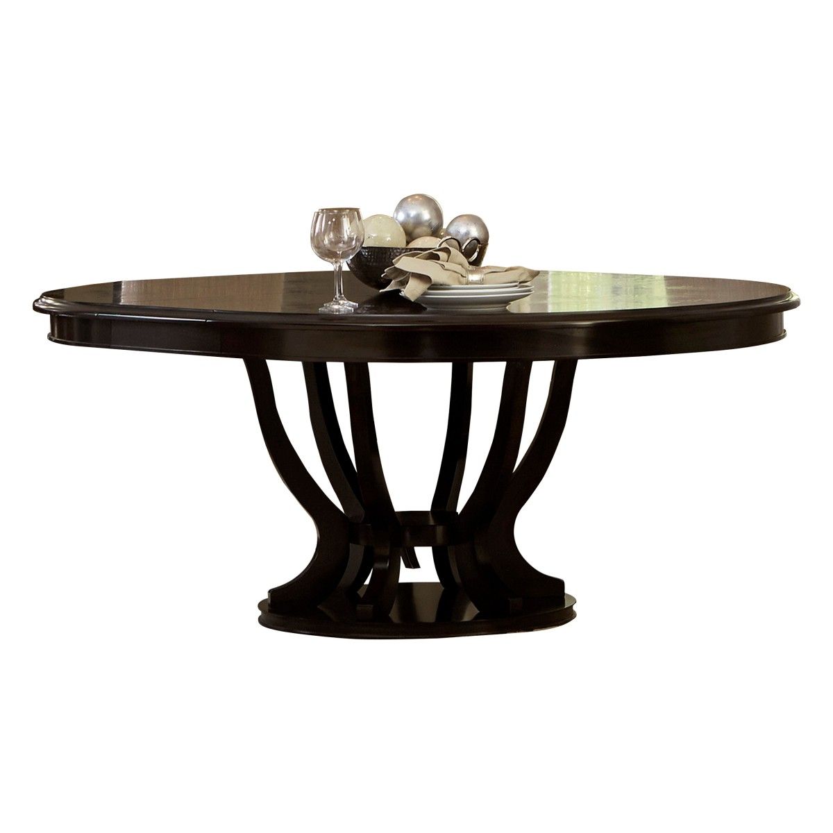 Savion - Round / Oval Dining Table - Espresso