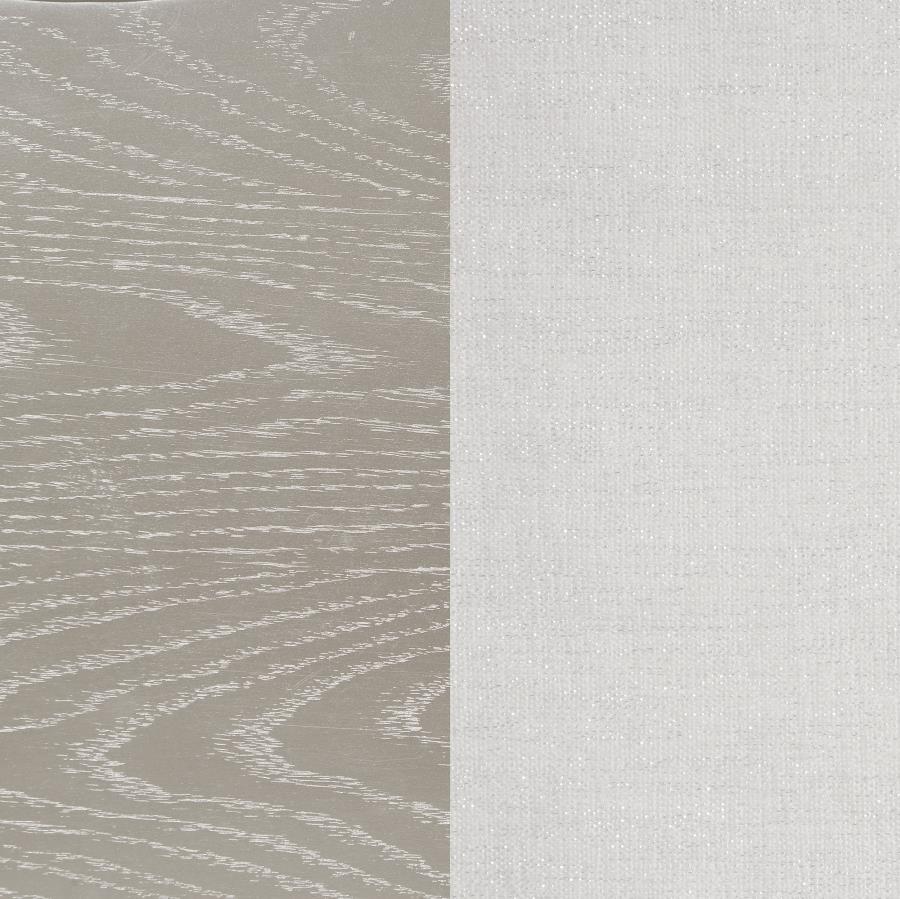 Evangeline - Curved Fabric Upholstered Bench - Silver Oak