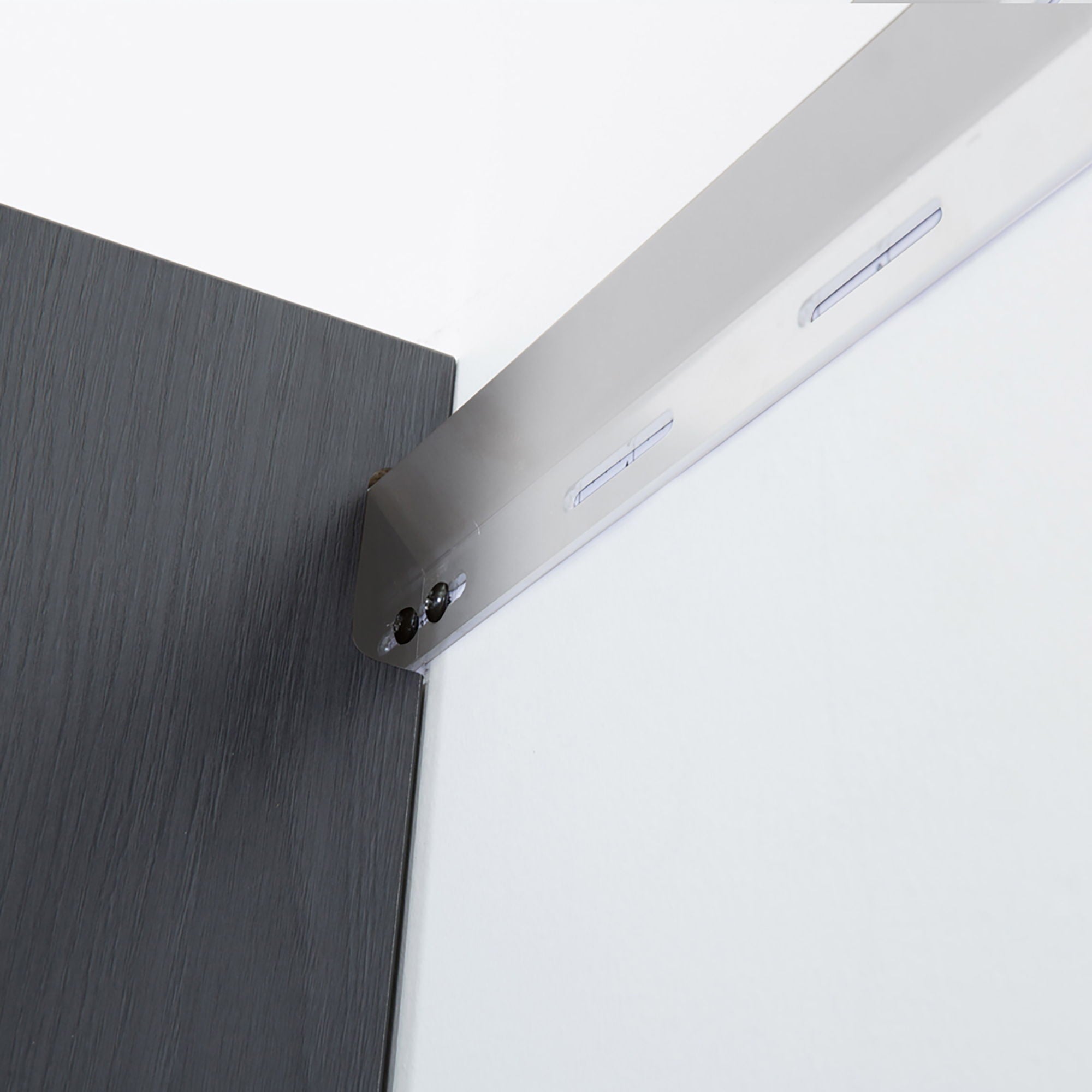 Astro Series - Wall Mounted Base, Drawer Storage Cabinet With Soft Closing Features - Metallic Gray