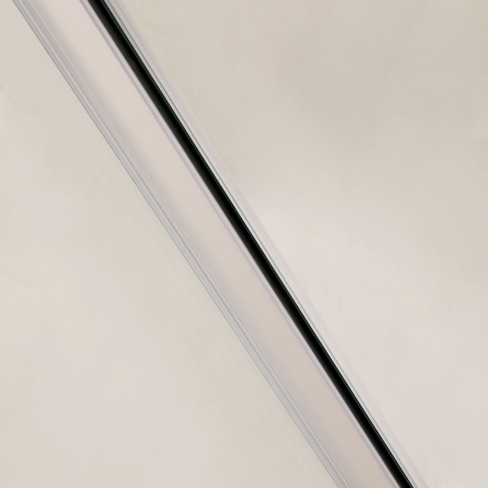 Single Sliding Bypass Shower Door, Tempered Glass Enclosure