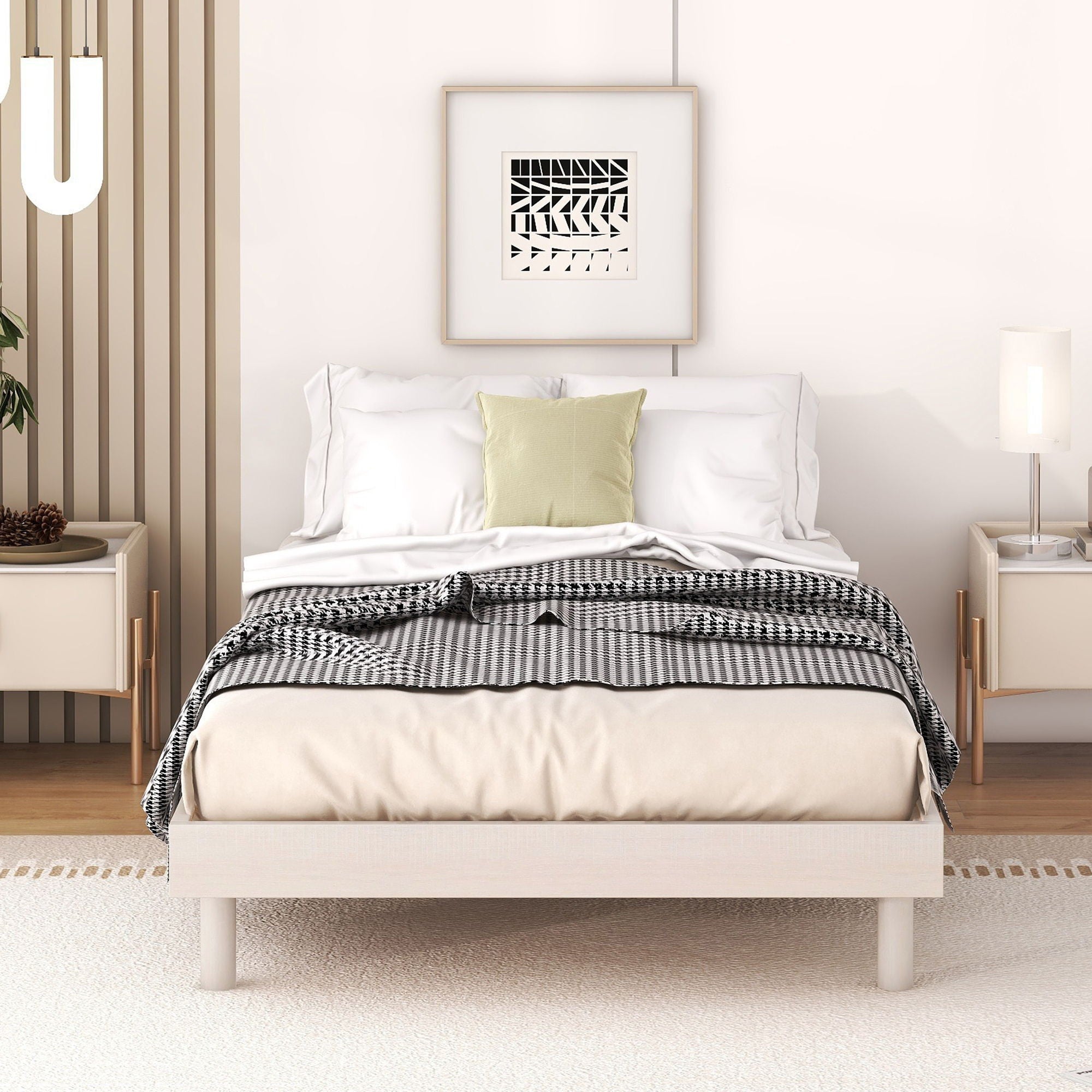 Modern Floating Platform Bed Frame