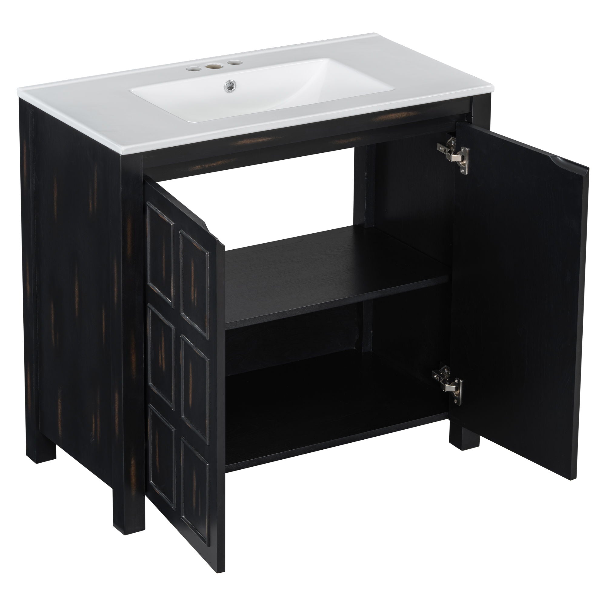 Bathroom Vanity Organizer With Sink, Combo Cabinet Set, Bathroom Storage Cabinet