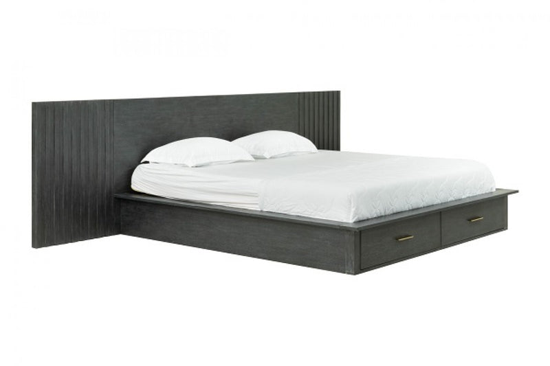 Modrest Manchester- Contemporary Dark Grey Bedroom Set