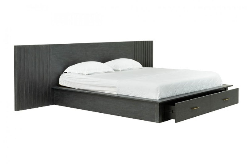 Modrest Manchester- Contemporary Dark Grey Bedroom Set