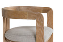 Modrest Belton - Modern Off-White Fabric + White Wash Oak Counter Chair