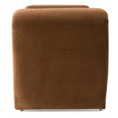 Divani Casa Bentley - Modern Brown Velvet Bench