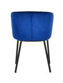 Modrest Bessie - Modern Blue Velvet Dining Chair (Set of 2)