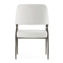 Modrest Betty - Modern Off-White Fabric + Bronze Dining Chair