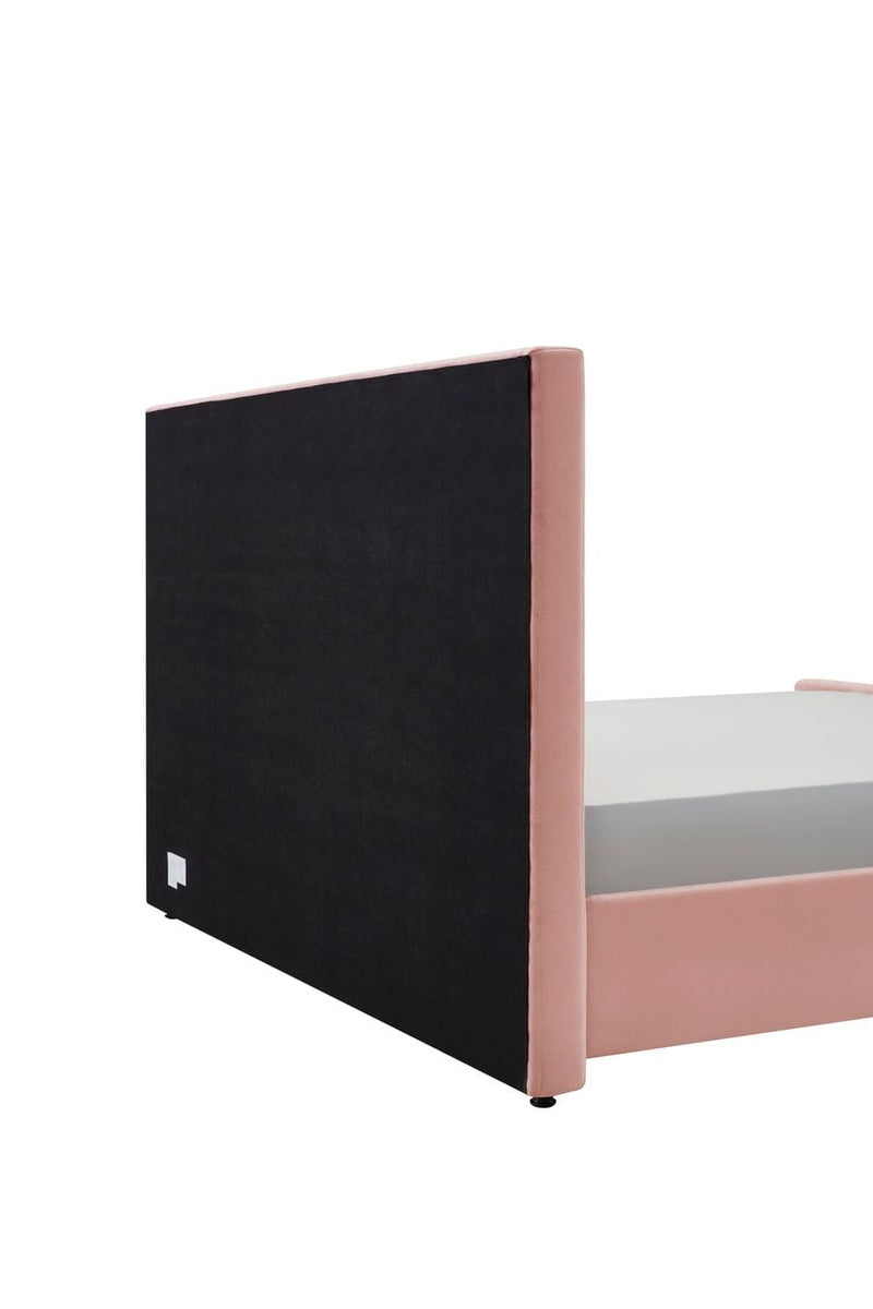 Eastern King Modrest Beverly - Modern Mauve Velvet Bed