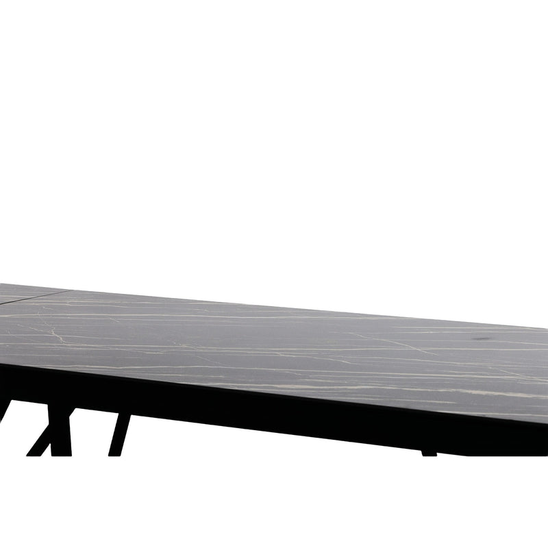 Modrest Bobby - Modern Black Ceramic Extendable Dining Table
