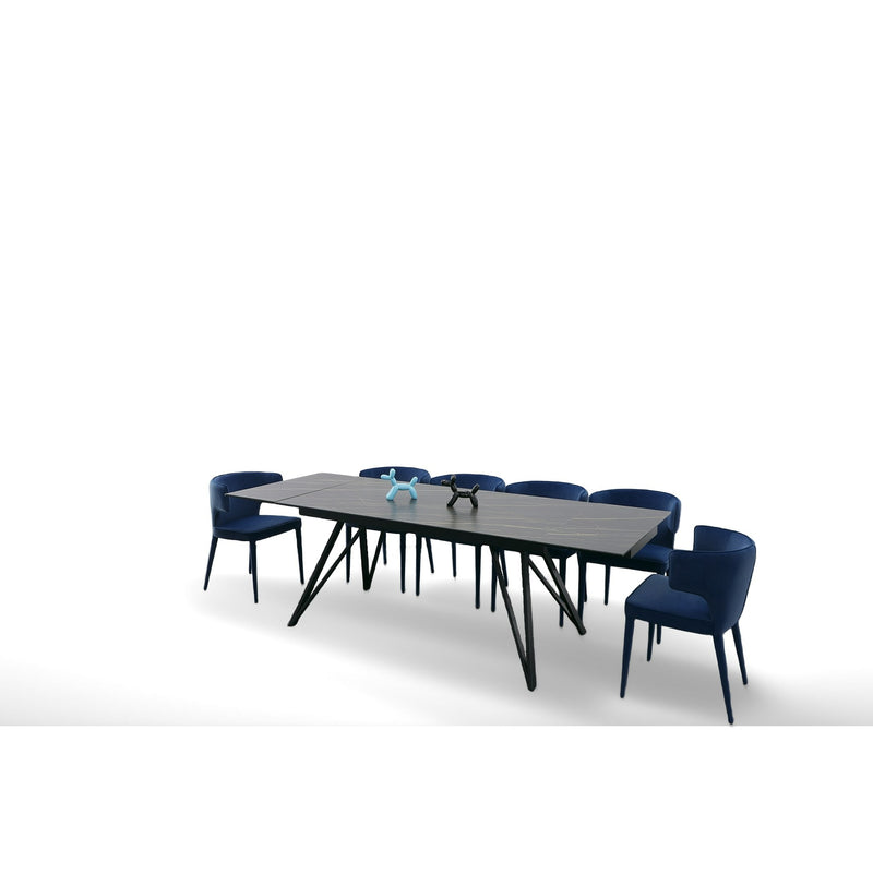 Modrest Bobby - Modern Black Ceramic Extendable Dining Table