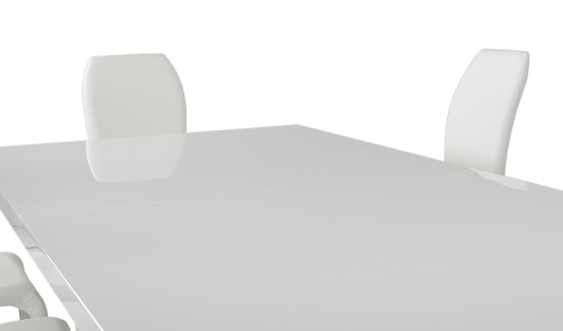 Modrest Bono "T" - Modern White Extendable Dining Table